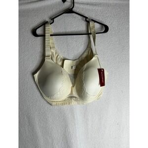 SonaShape Women Ivory Lace Trim Full Coverage Bra 3-Pack Size 3XL-UP New